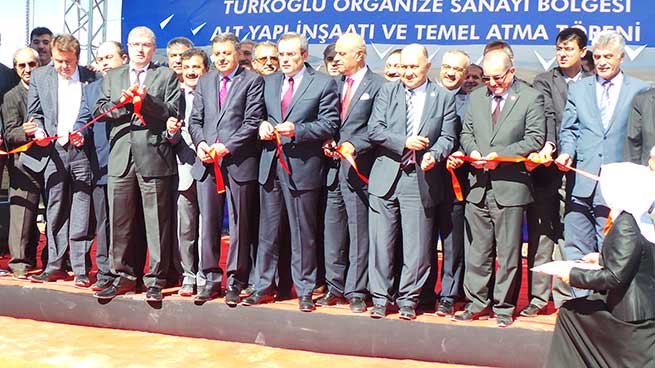 Türkoğlu OSB'de Altyapı İnşaatı Temeli Atıldı 10