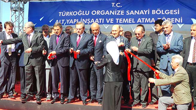 Türkoğlu OSB'de Altyapı İnşaatı Temeli Atıldı 11