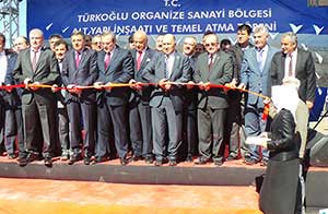 Türkoğlu OSBde Altyapı İnşaatı Temeli Atıldı