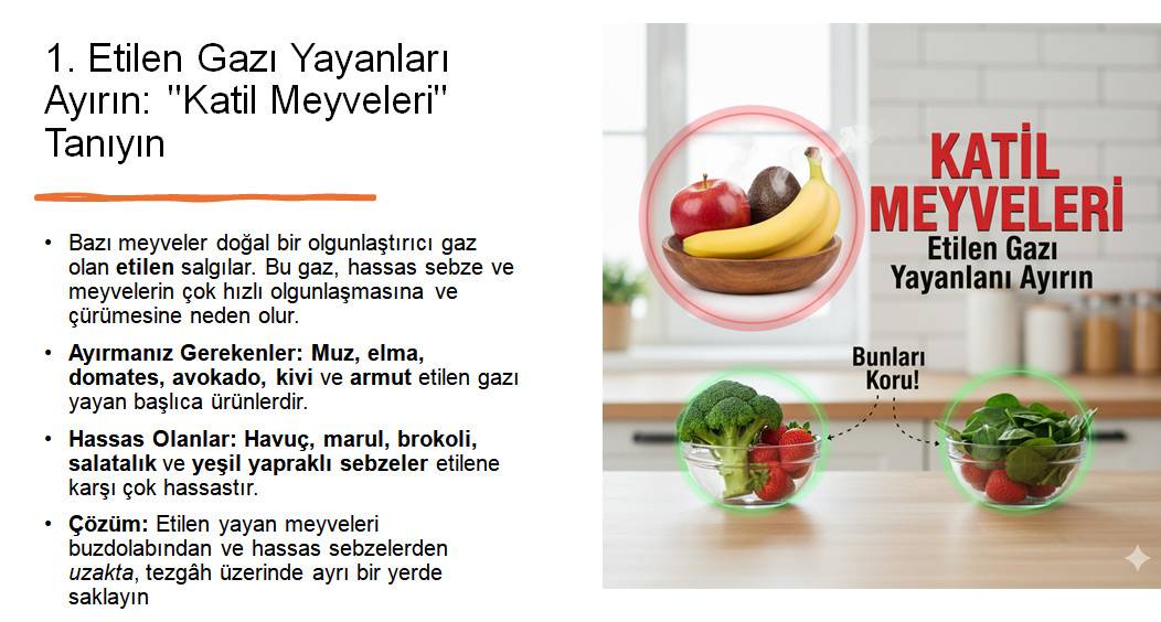 Meyve ve Sebzeleri Uzun Süre Taze Tutmanın 7 Altın Kuralı: Gıda İsrafına Son Verin! 1