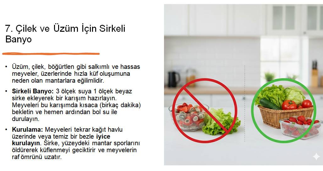 Meyve ve Sebzeleri Uzun Süre Taze Tutmanın 7 Altın Kuralı: Gıda İsrafına Son Verin! 7
