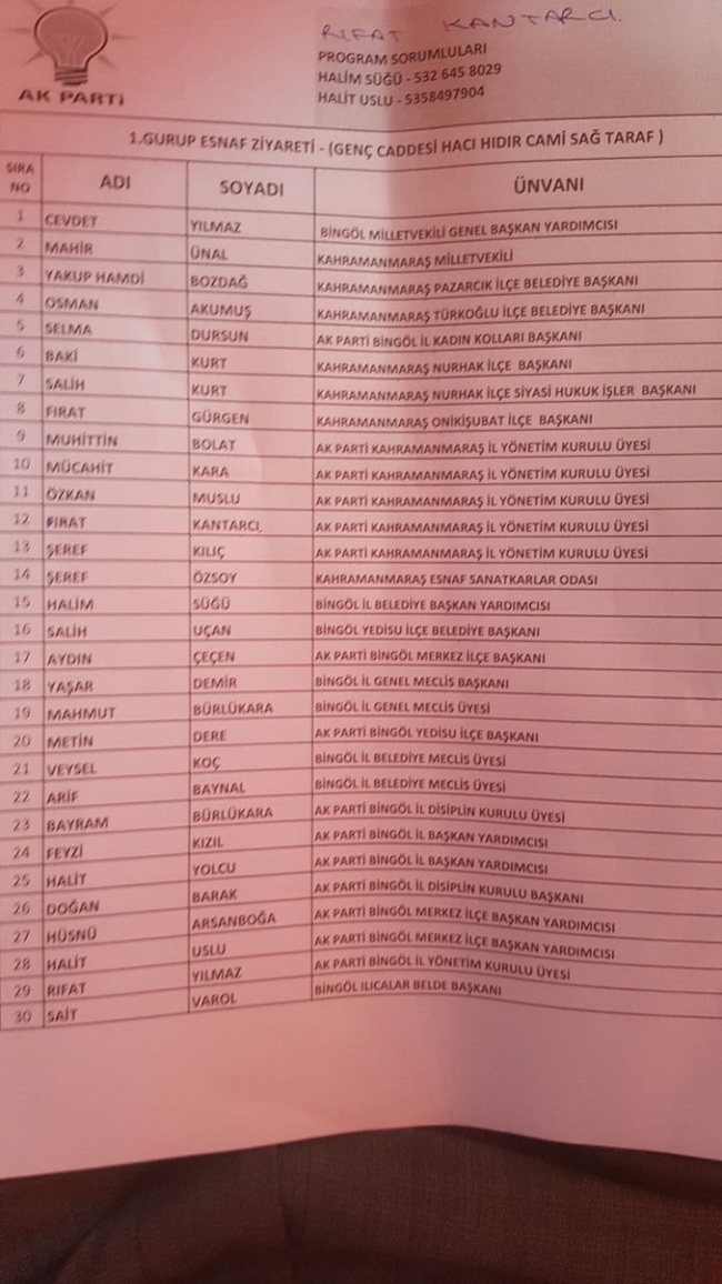 Kahramanmaraş Bingöl’e taşındı 25