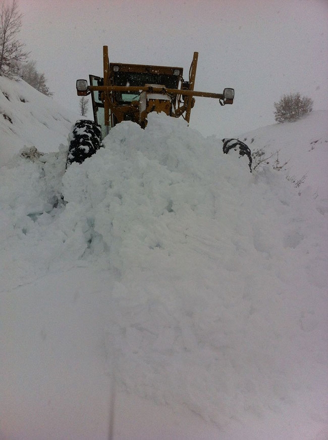Kahramanmaraş’ta kar ile mücadeleye devam 5