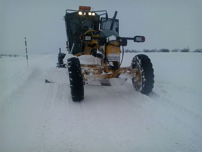 Kahramanmaraş’ta kar ile mücadeleye devam 6