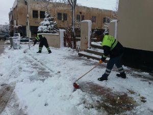 Kahramanmaraş’ta kar ile mücadeleye devam