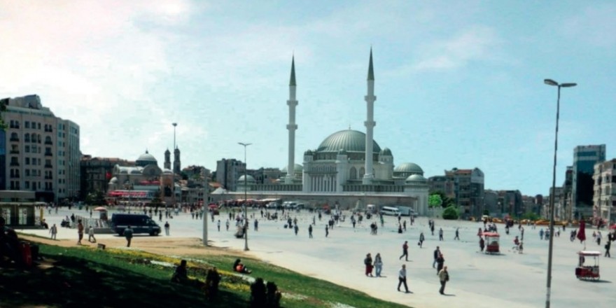 Taksim’e yapılacak caminin fotoğrafları ortaya çıktı