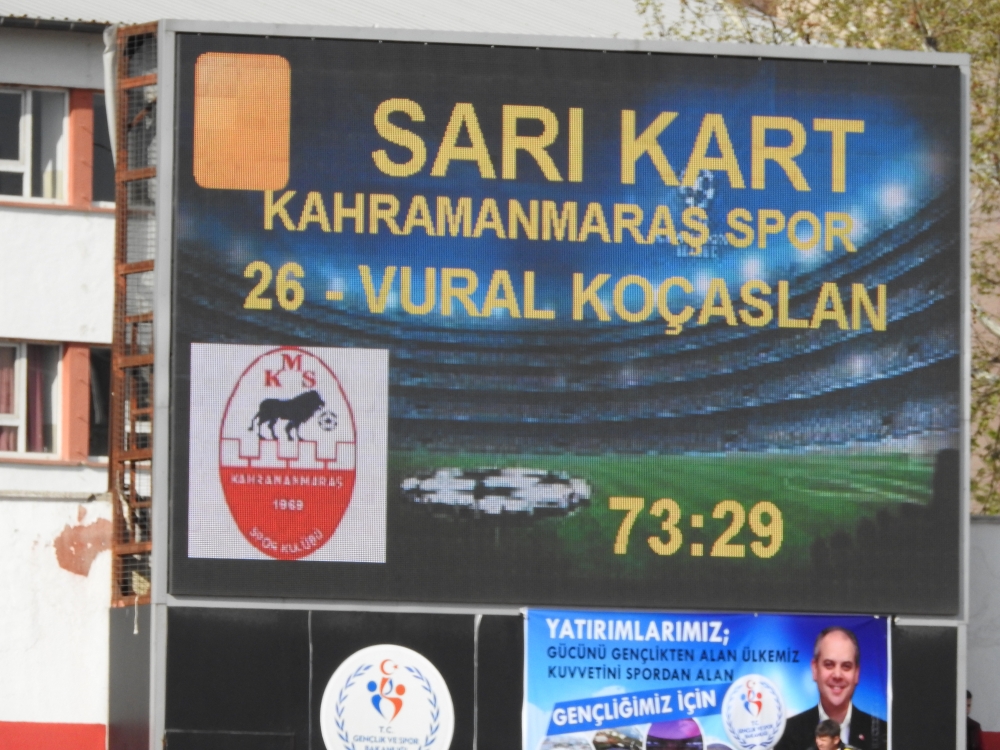 Kahramanmaraşspor 90. dakikada beraberliği yakaladı 13
