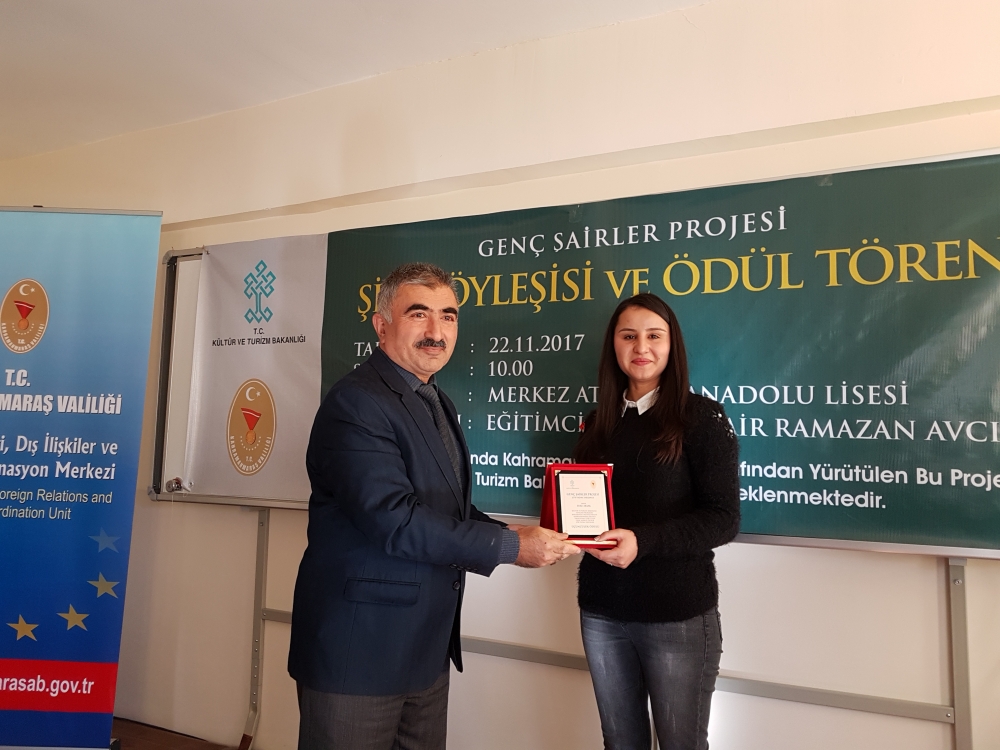 KAHRAMANMARAŞ'TA GENÇ ŞAİRLER ÖDÜLLERİNE KAVUŞTU 4