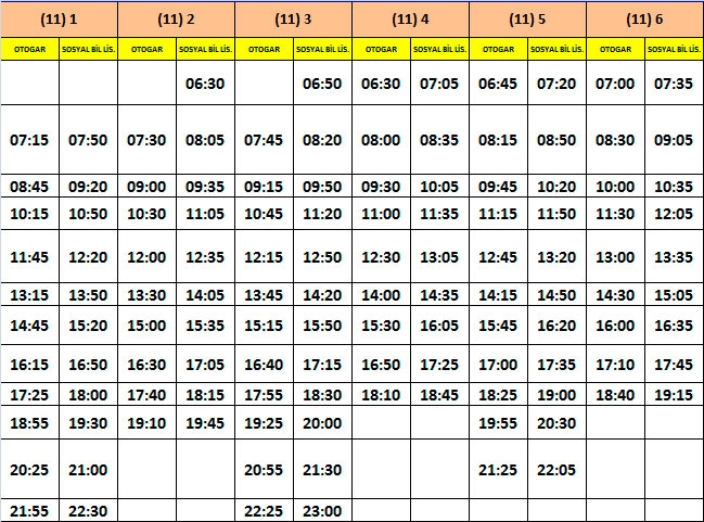 TOPLU TAŞIMA ARAÇLARI SAATLERİNE DÜZENLEME YAPILDI 10