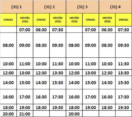 TOPLU TAŞIMA ARAÇLARI SAATLERİNE DÜZENLEME YAPILDI 27