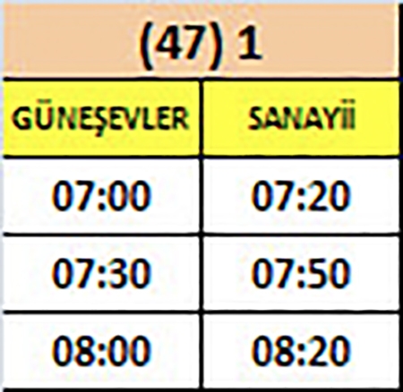 TOPLU TAŞIMA ARAÇLARI SAATLERİNE DÜZENLEME YAPILDI 39