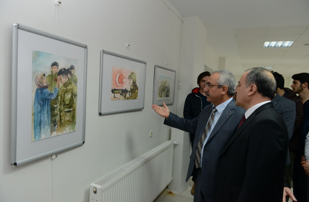 KSÜ GSF’DE DÜNYA KADINLAR GÜNÜ KARMA RESİM SERGİSİ AÇILDI 8