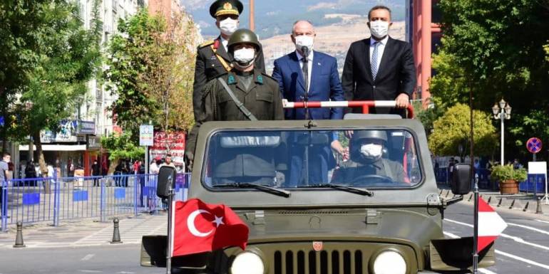 Kahramanmaraş'ta 30 Ağustos Zafer Bayramı'nın 99'ncu yıldönümü coşkuyla kutlandı