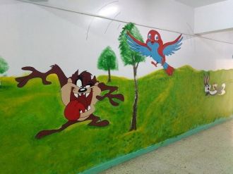 Okul Koridorları Masal Kahramanlarıyla Renklendi