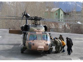 Hakkari’de Askeri Helikopter 3 Günlük Bebek İçin Havalandı