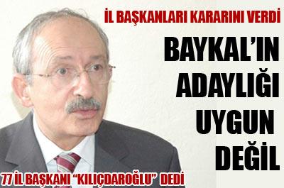İl Başkanlarının kararı: Kılıçdaroğlu 