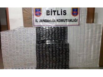 Bitlis’te 13 Bin 840 Paket Kaçak Sigara Ele Geçirildi