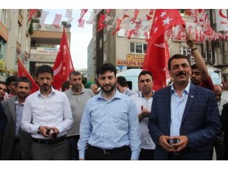 Kayesri’de Sp Konvoyuna Büyük İlgi