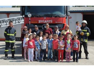 Anaokulu Öğrencilerine Yangın Eğitimi