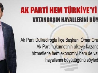 Ak Parti Hem Türkiyeyi Hem De Vatandaşın Hayallerini Büyüttü