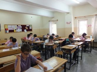 Çankırı İsmet İnönü Ortaokulunda Zor Sınav