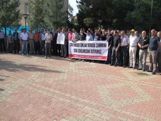 Midyat’ta Zamlanan Emlak Vergisine Tepki