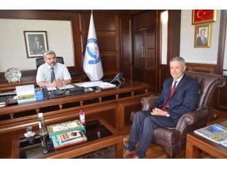 Sgk İl Müdürü Çalışkan’dan Rektör Şahin’e Ziyaret