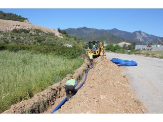 Meski Anamur’da 11 Bin 100 Metre İçmesuyu Hattı Döşedi