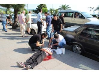 Aşırı Sıcakta Bayılıp Yere Düşen Adam Kanlar İçerisinde Kaldı