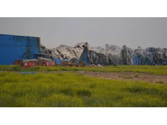 Cam Fabrikasındaki Yangın 9 Saat Sonra Söndürüldü