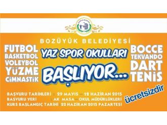 Yaz Spor Etkinlikleri Kayıtları Başlıyor