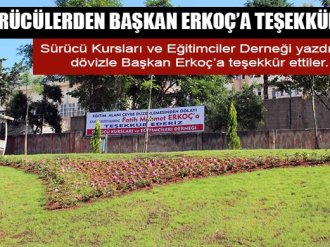 Sürücülerden Başkan Erkoç’a Teşekkür