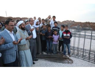 Başkan Demirkol Medrese Temelini Attı