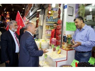 Milli İttifak Adayları Kapalı Çarşı Esnafını Gezdi
