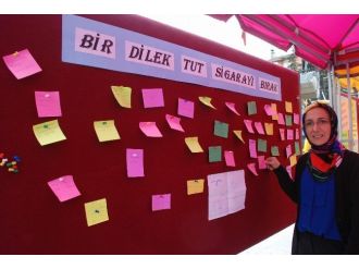 Tokat’ta “Bir Dilek Tut Sigarayı Bırak” Kampanyası