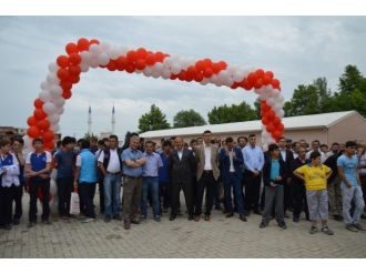 Bakan Müezzinoğlu Lise Açtı, Spor Salonunun Temelini Attı