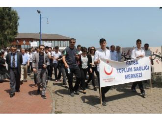 Fatsa’da Sağlıklı Yaşam İçin Yürüdüler