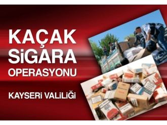 Kayseri’de Yılın İlk 5 Ayında 980 Bin Paket Kaçak Sigara Yakalandı