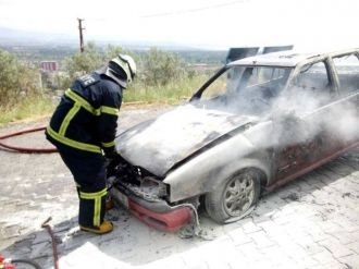 Lpg’li Araç Alevlere Teslim Oldu