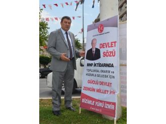 İzmir’de Mhp’nin Pankartları Ortadan Kayboldu
