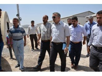 Viranşehir’de Afad Çadırkent Konaklama Tesislerindeki Okullar Denetlendi