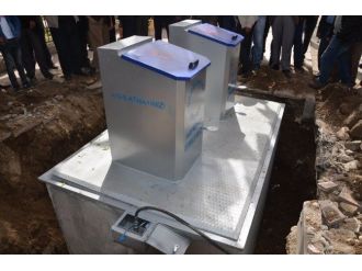 Erciş’te Çöp Konteynırları Yeraltına Alındı