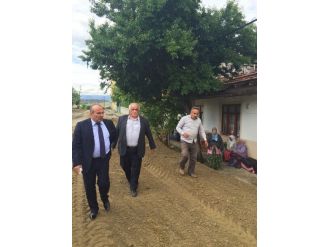 Taşköprü Belediyesi, Gökırmak Mahallesi’nde Parke Tretuar Çalışmasına Başladı