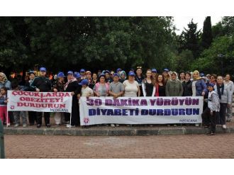 Çocuklar Ve Aileleri Diyabete Karşı Yürüdü