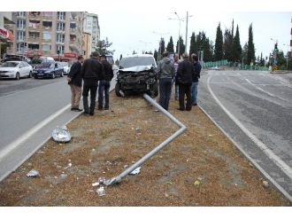Samsun’da Trafik Kazası: 1 Yaralı