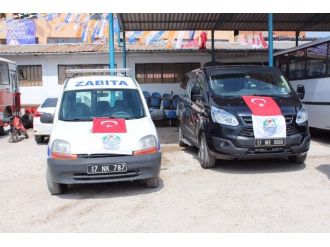Belediyeye Hibe Edilen Araçlar Hizmete Girdi