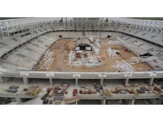 Malatya Arena’da Kaba İnşaat Tamamlandı