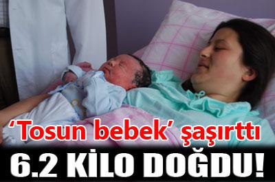 Tosun bebek şaşırttı 