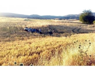 Adıyaman’da Dört Takla Atan Otomobil Tarlaya Uçtu