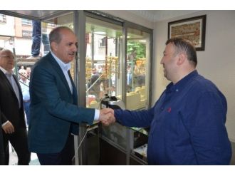 Numan Kurtulmuş, Fatsa’da Esnafı Ziyaret Etti